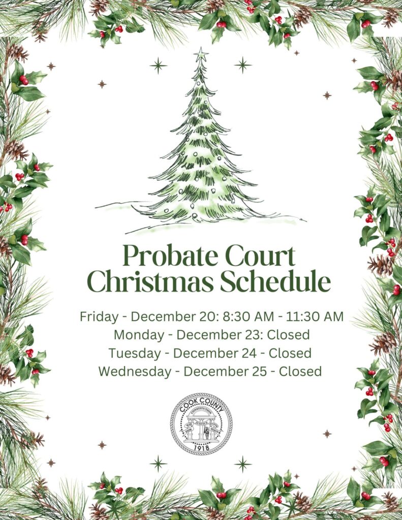 Cook County Probate Curt Christmas Hours